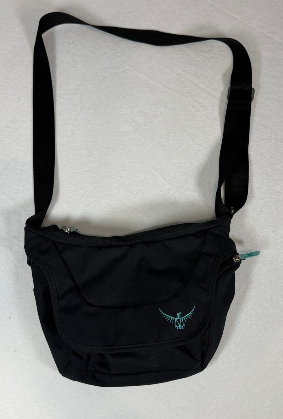 Osprey FlapJill Black Crossbody Messenger Shoulder Bag Adjustable Strap Travel